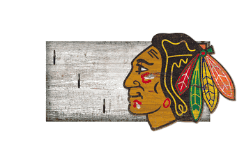 Chicago Blackhawks Key Holder 6x12