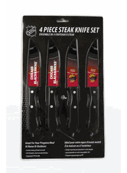 Chicago Blackhawks Knife Set - Steak - 4 Pack