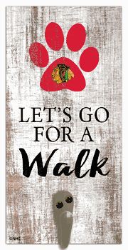 Chicago Blackhawks Leash Holder 6x12 Sign