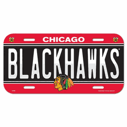Chicago Blackhawks License Plate