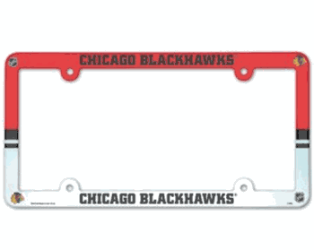 Chicago Blackhawks License Plate Frame - Full Color