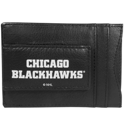 Chicago Blackhawks Logo Leather Cash and Cardholder