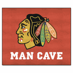 Chicago Blackhawks Man Cave Tailgater Rug - 5ft. x 6ft.