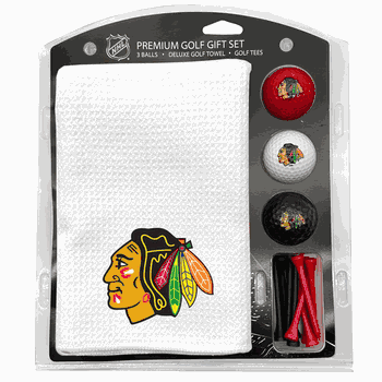 Chicago Blackhawks Microfiber Towel Gift Set - 16 x 40 (White)