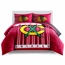 Chicago Blackhawks Momentum Bedding Comforter Set F/Q