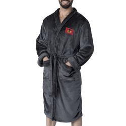 Chicago Blackhawks NHL Black Snipe L/XL Silk Touch Robe 26x47 Inches