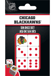 Chicago Blackhawks NHL Dice Set