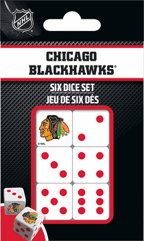Chicago Blackhawks NHL Dice Set