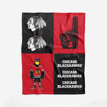 Chicago Blackhawks NHL Domino Swaddle Blanket 40x50 inches