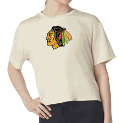 Chicago Blackhawks NHL Kadi Turnout Tee Bone XS