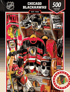 Chicago Blackhawks NHL Locker Room 500pc Puzzle