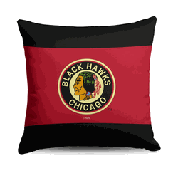 Chicago Blackhawks NHL Vintage Logo Throw Pillow 18X18
