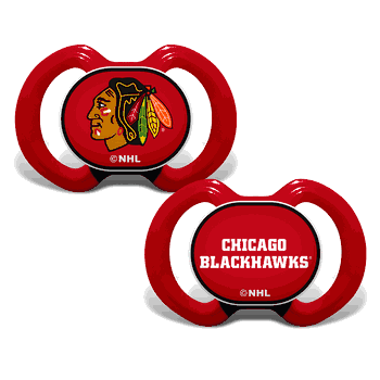 Chicago Blackhawks Pacifier 2-Pack