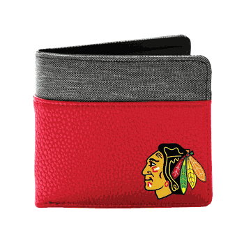Chicago Blackhawks Pebble BiFold Wallet LRED