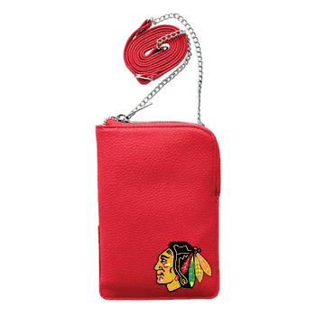 Chicago Blackhawks Pebble Smart Purse Light Red