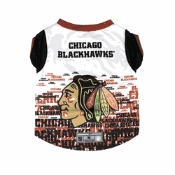 Chicago Blackhawks Pet Performance Tee Shirt Medium