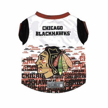 Chicago Blackhawks Pet Performance Tee Shirt Xtra Small