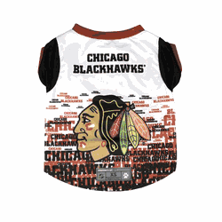 Chicago Blackhawks Pet Performance Tee Shirt Xtra Small
