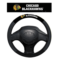 Chicago Blackhawks Poly-Suede Steering Wheel Cover