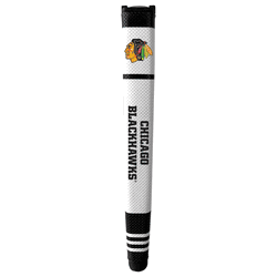 Chicago Blackhawks Putter Grip (White with colored stripes)