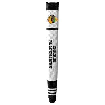 Chicago Blackhawks Putter Grip (White with colored stripes)
