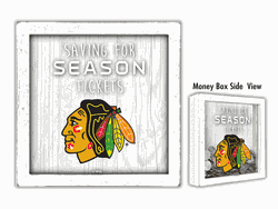 Chicago Blackhawks Saving for Tickets Money Box