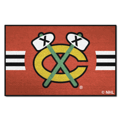 Chicago Blackhawks Starter Mat Accent Rug - 19in. x 30in. Uniform Alternate Design