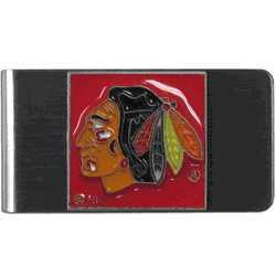 Chicago Blackhawks Steel Money Clip