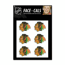 Chicago Blackhawks Tattoo Face Cals