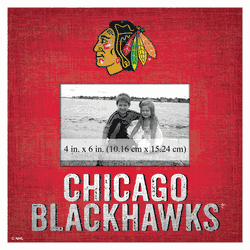 Chicago Blackhawks Team Name 10"x10" Frame  Sign