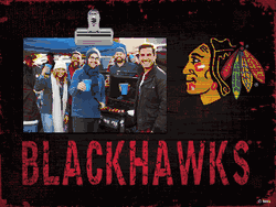 Chicago Blackhawks Team Name Clip Frame