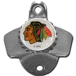 Chicago Blackhawks Wall Mounted Bottle Opener