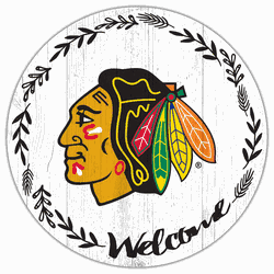 Chicago Blackhawks Welcome 12in Circle