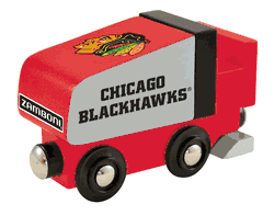 Chicago Blackhawks Wood Train Zamboni