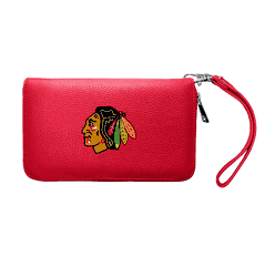 Chicago Blackhawks Zip Organizer Wallet Pebble Light Red