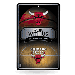 Chicago Bulls  11" x 17" Metal Home Dcor Sign
