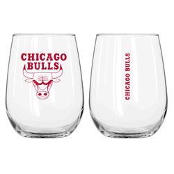 Chicago Bulls 16oz Gameday Curved Beverage Glass