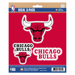 Chicago Bulls 3 Piece Decal Sticker Set