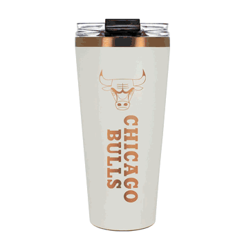Chicago Bulls 32oz Crme and Copper Big Slim Tumbler with Straw