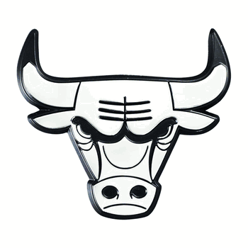 Chicago Bulls 3D Chrome Metal Emblem