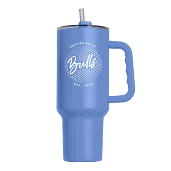 Chicago Bulls 40oz Retro Script Powder Coat Tumbler