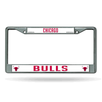 Chicago Bulls Standard Chrome Frame with Plastic Inserts 12