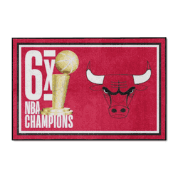 Chicago Bulls Dynasty 4ft. x 6ft. Plush Area Rug