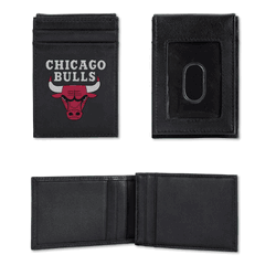 Chicago Bulls  Embroidered Front Pocket Wallet - Slim/Light Weight