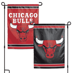 Chicago Bulls Flag 12x18 Garden Style 2 Sided