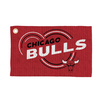 Chicago Bulls NBA Droplets Waffle Fan Towel 16x25 inches