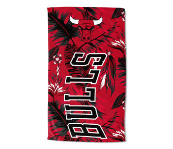 Chicago Bulls NBA Tropic Oversized Beach Towel 42x72 inches