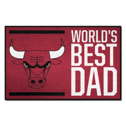 Chicago Bulls Starter Mat Accent Rug - 19in. x 30in. World's Best Dad Starter Mat