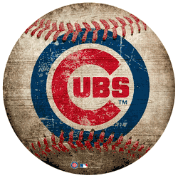 Chicago Cubs 12" Baseball Shaped Sign