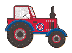 Chicago Cubs 12" Tractor Cutout Sign